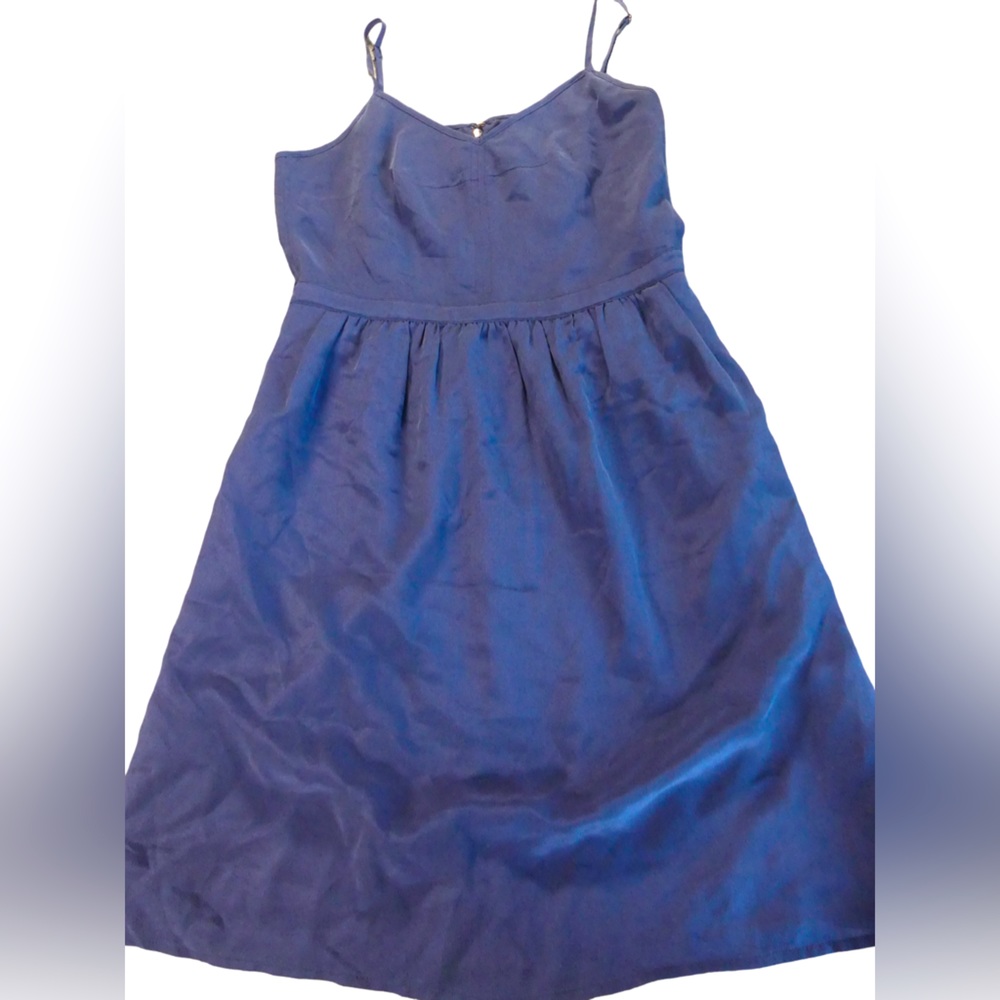 Madewell Womens 2 Dress Short Silk Navy